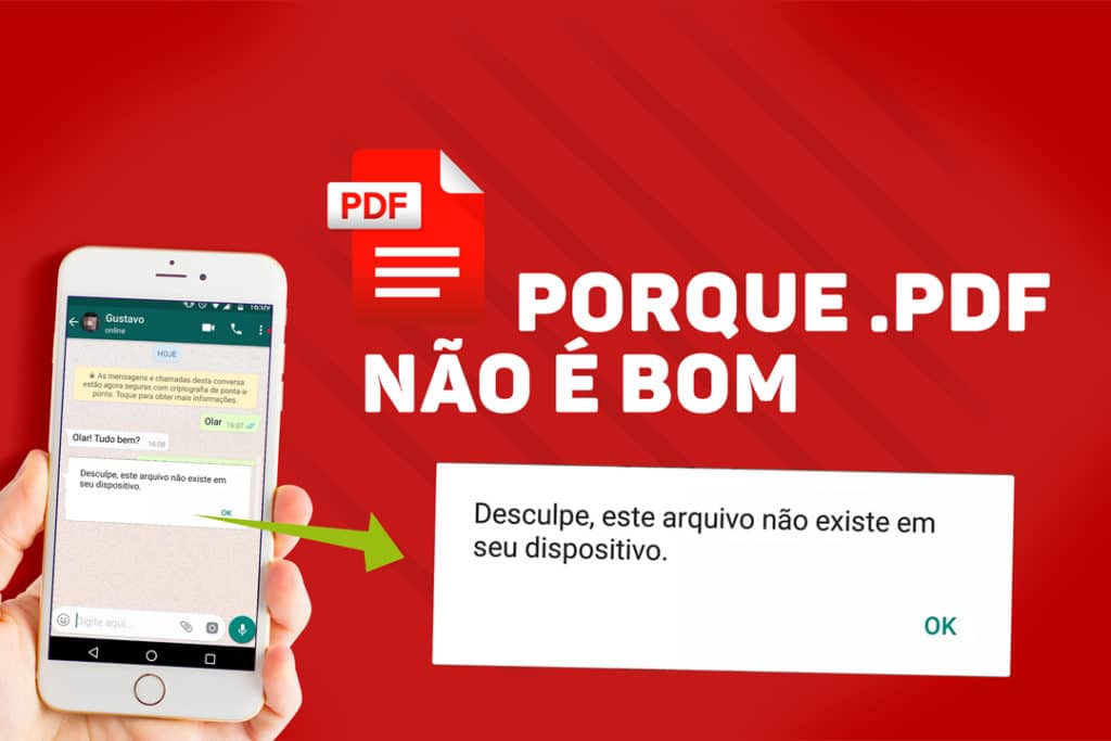 Porque cartão interativo em formato PDF não é bom?